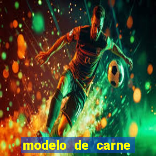 modelo de carne para pagamento